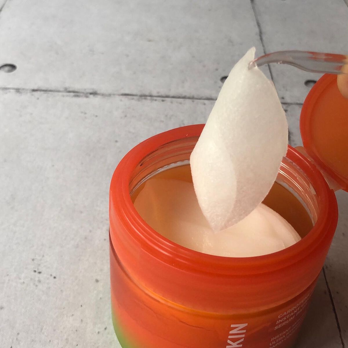 カロテンIPMP(TM) ブレミッシュカーミングセラムパッド/APRILSKIN/トナーパッドを使ったクチコミ(3枚目)