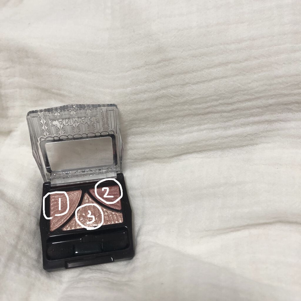 ジューシーピュアアイズ/キャンメイク/アイシャドウパレットを使ったクチコミ（2枚目）