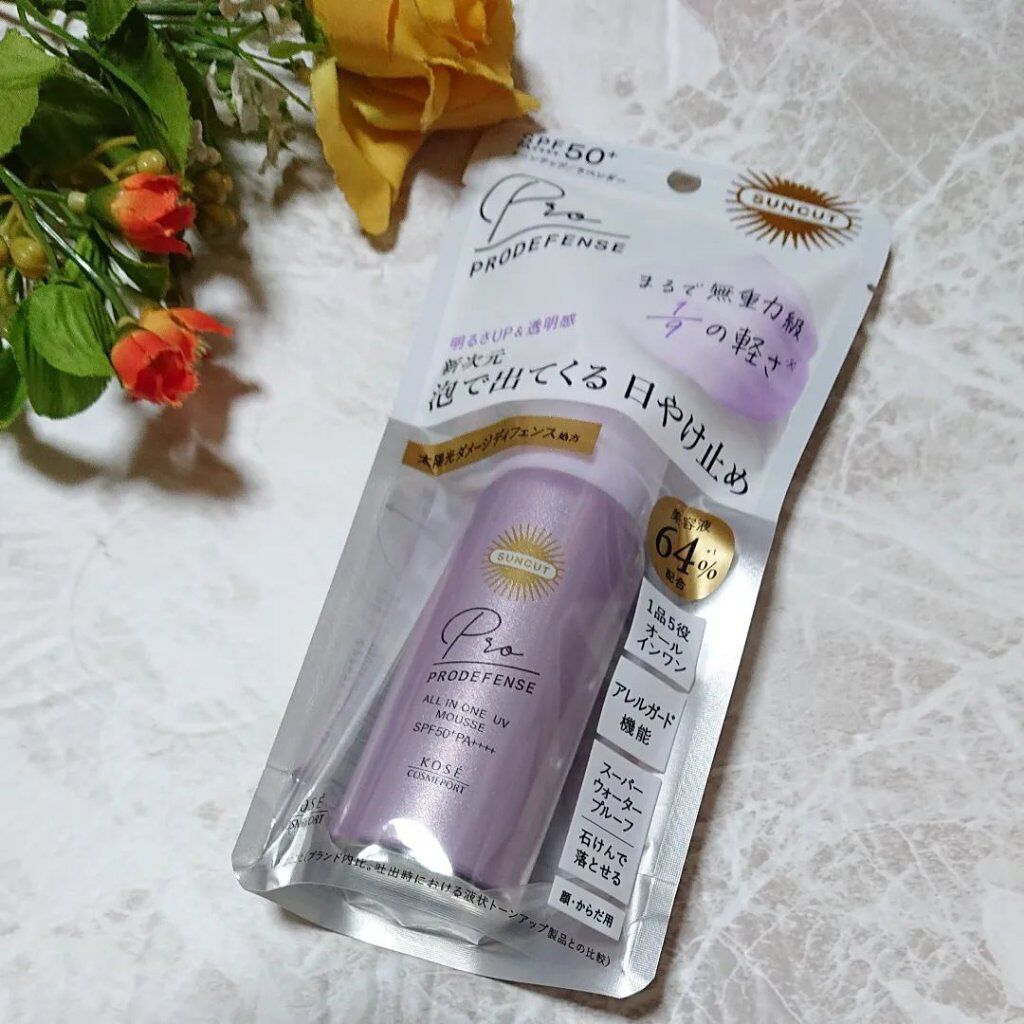 プロディフェンス オールインワンUV ムース/サンカット®/日焼け止めクリームを使ったクチコミ（1枚目）