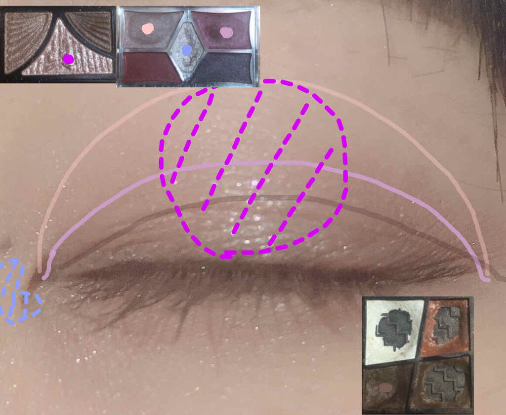 【旧品】パーフェクトスタイリストアイズ/キャンメイク/アイシャドウパレットを使ったクチコミ（2枚目）