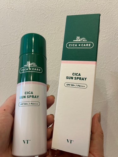 VT CICA SUN SPRAYのクチコミ「⚪️VT COSMETICS 
シカサンスプレーSPF50+PA++++

透明タイプのUVス.....」（3枚目）