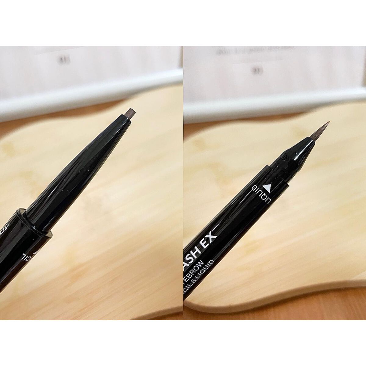 ブロウラッシュEX ウォーターストロング Wアイブロウ(ペンシル&リキッド)/ブロウラッシュ/アイブロウペンシルを使ったクチコミ(3枚目)