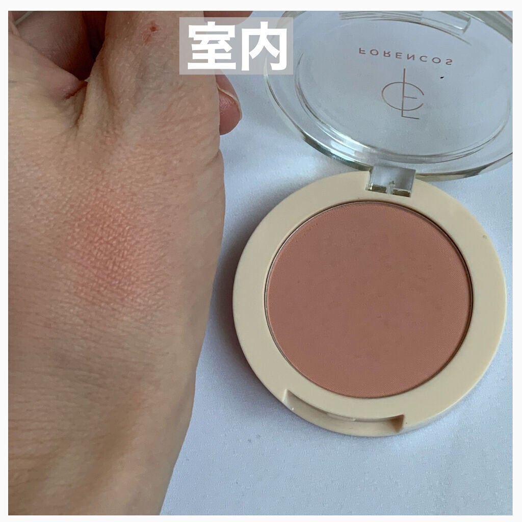 ベアブラッシャー パフ付き/フォレンコス/パウダーチークを使ったクチコミ(2枚目)