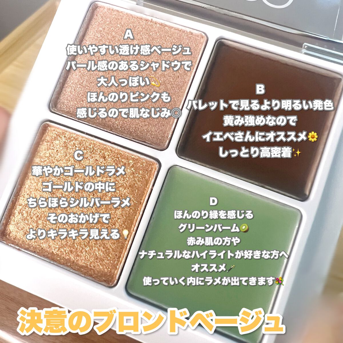 THE アイパレR/b idol/アイシャドウパレットを使ったクチコミ（2枚目）