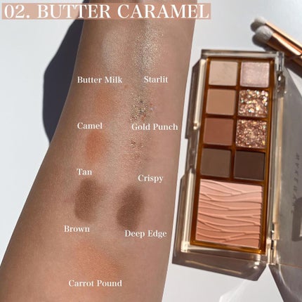 ミックスブラーリングアイパレット/wakemake/マルチパレットを使ったクチコミ(5枚目)