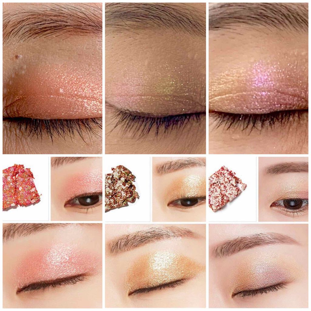 グリッタープリズム シャドウ/MISSHA/グリッターを使ったクチコミ(3枚目)