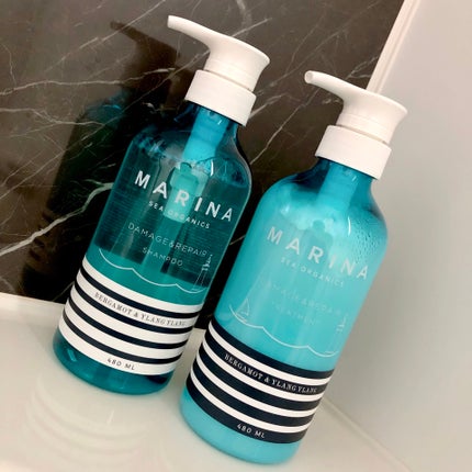 ダメージリペアシャンプー&トリートメント/マリーナシーオーガニック/市販シャンプーを使ったクチコミ(5枚目)