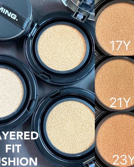 ネーミング レイヤード フィットクッション/NAMING./クッションファンデーションを使ったクチコミ(2枚目)