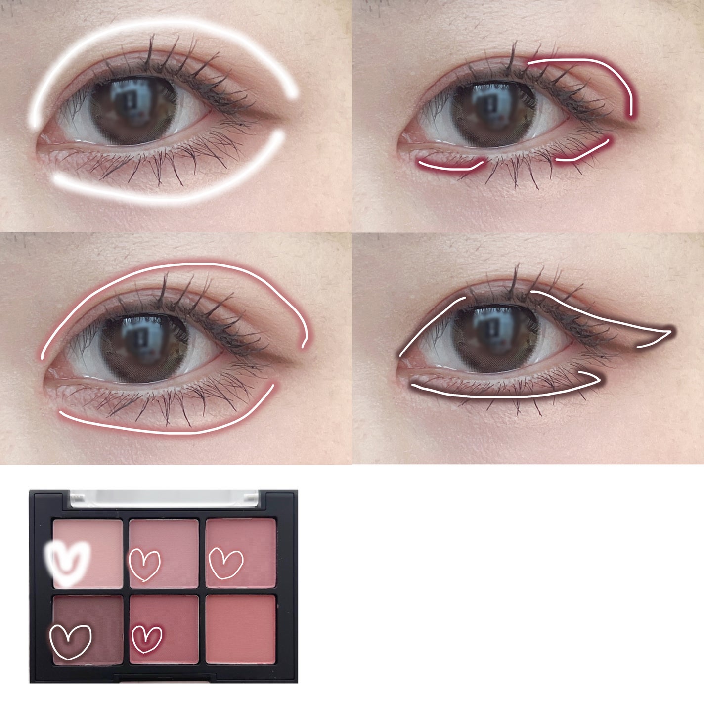 ブラーフィニシュシャドウパレット/Dinto/アイシャドウパレットを使ったクチコミ(4枚目)