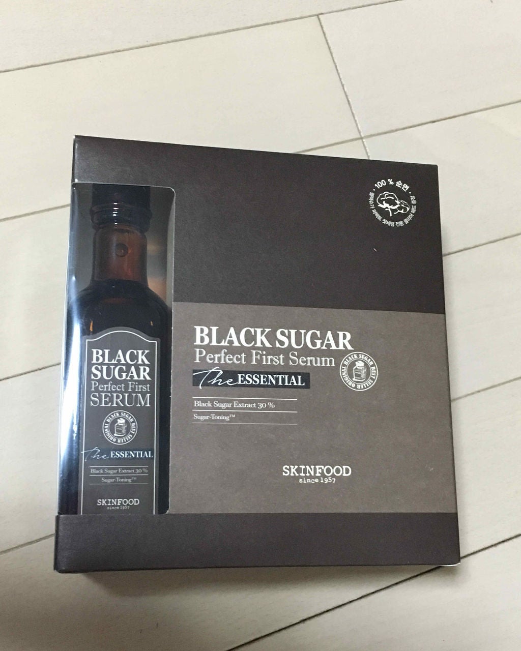 ブラックシュガー パーフェクト ファーストセラム ザ・エッセンシャル/SKINFOOD/美容液を使ったクチコミ(1枚目)