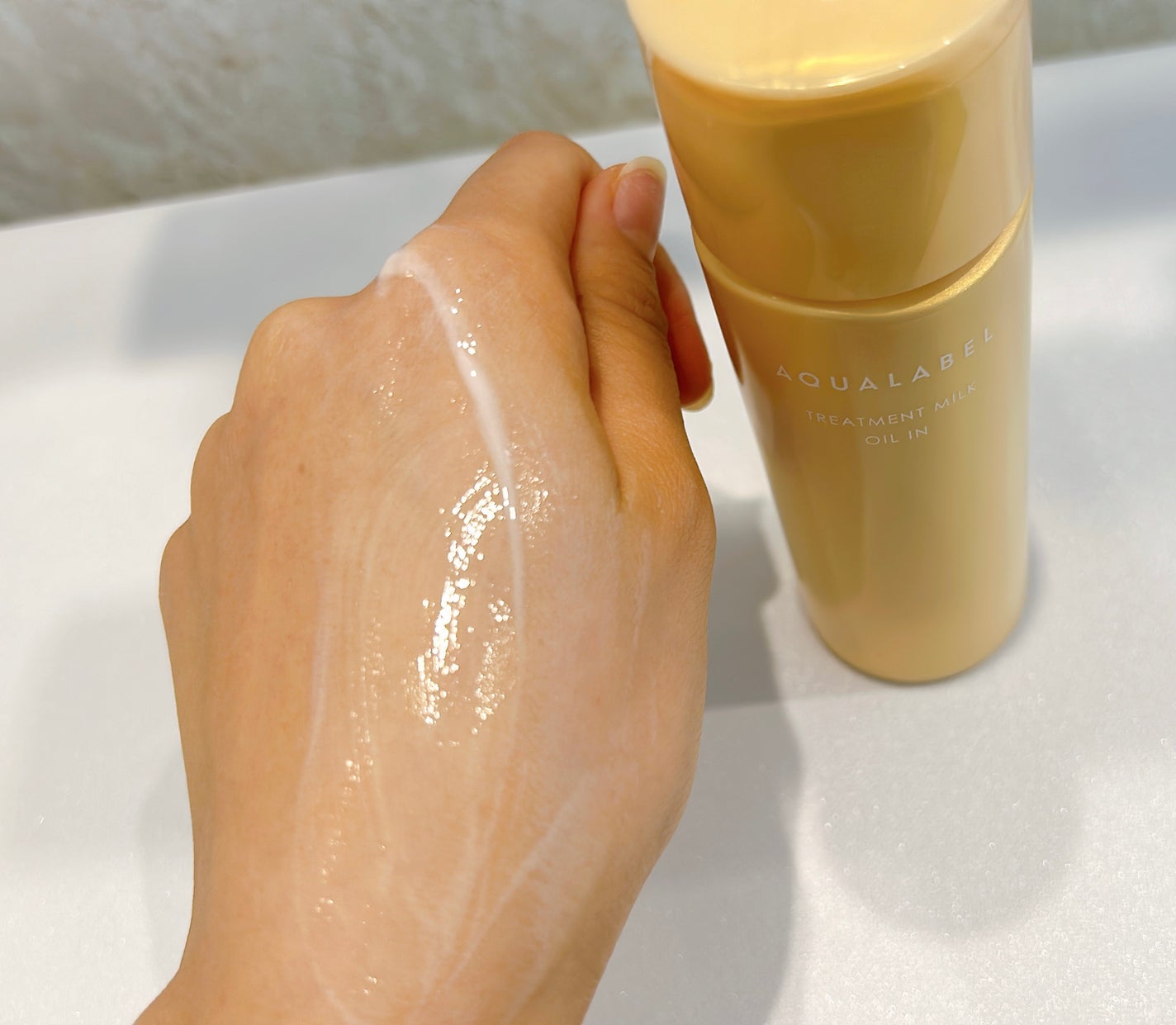 トリートメントミルク (オイルイン) とてもしっとり/アクアレーベル/乳液を使ったクチコミ(9枚目)