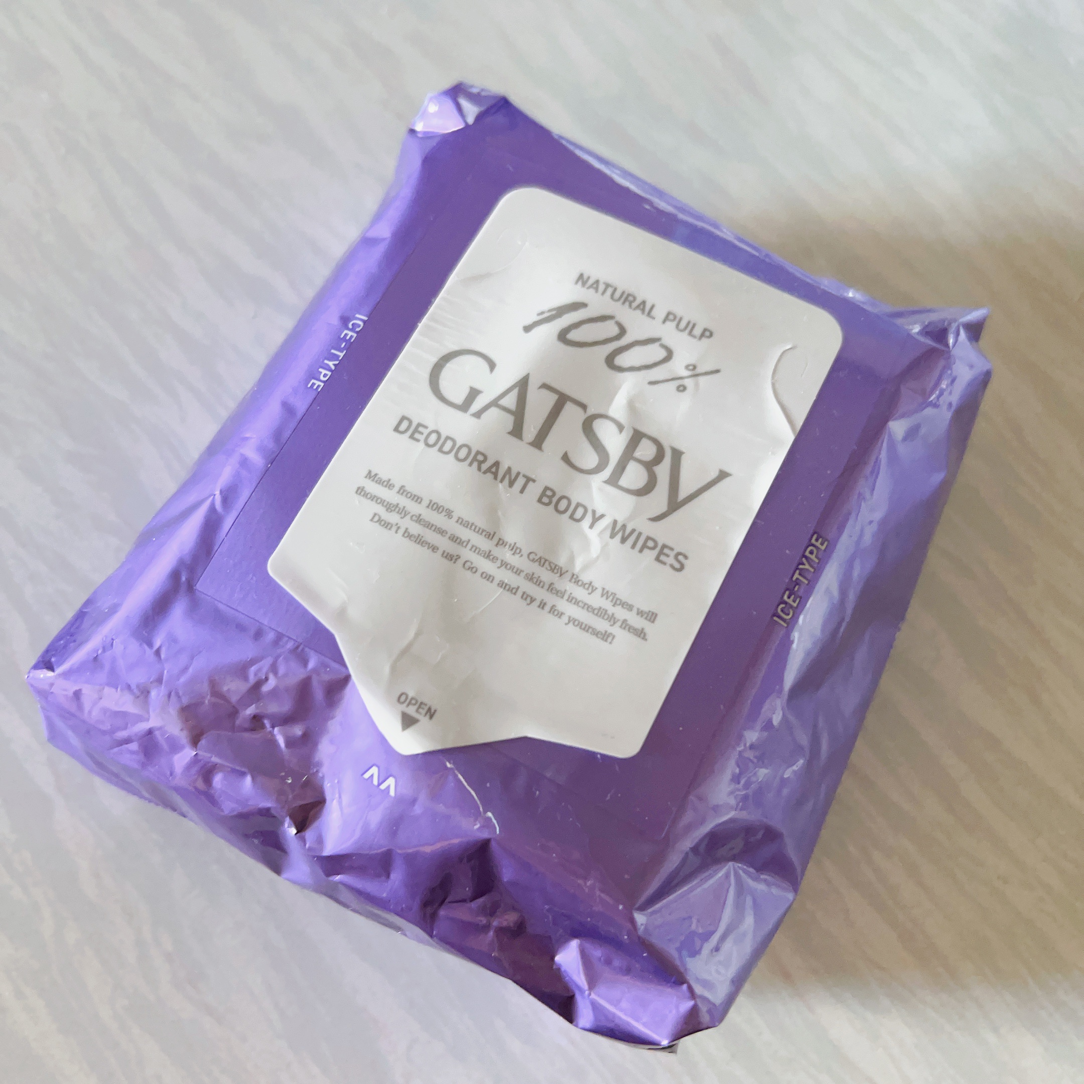 アイスデオドラントボディペーパー アイスフルーティ/ギャツビー/ボディシートを使ったクチコミ（1枚目）