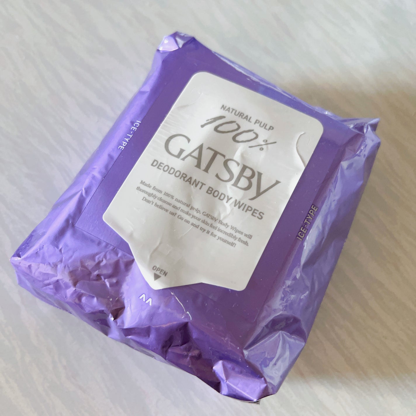 アイスデオドラントボディペーパー アイスフルーティ/ギャツビー/ボディシートを使ったクチコミ(1枚目)