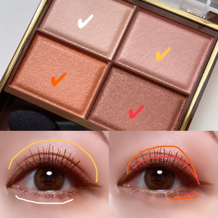 スキニーリッチシャドウ SR12 デニッシュブラウン(限定)/excel/アイシャドウパレットを使ったクチコミ(3枚目)