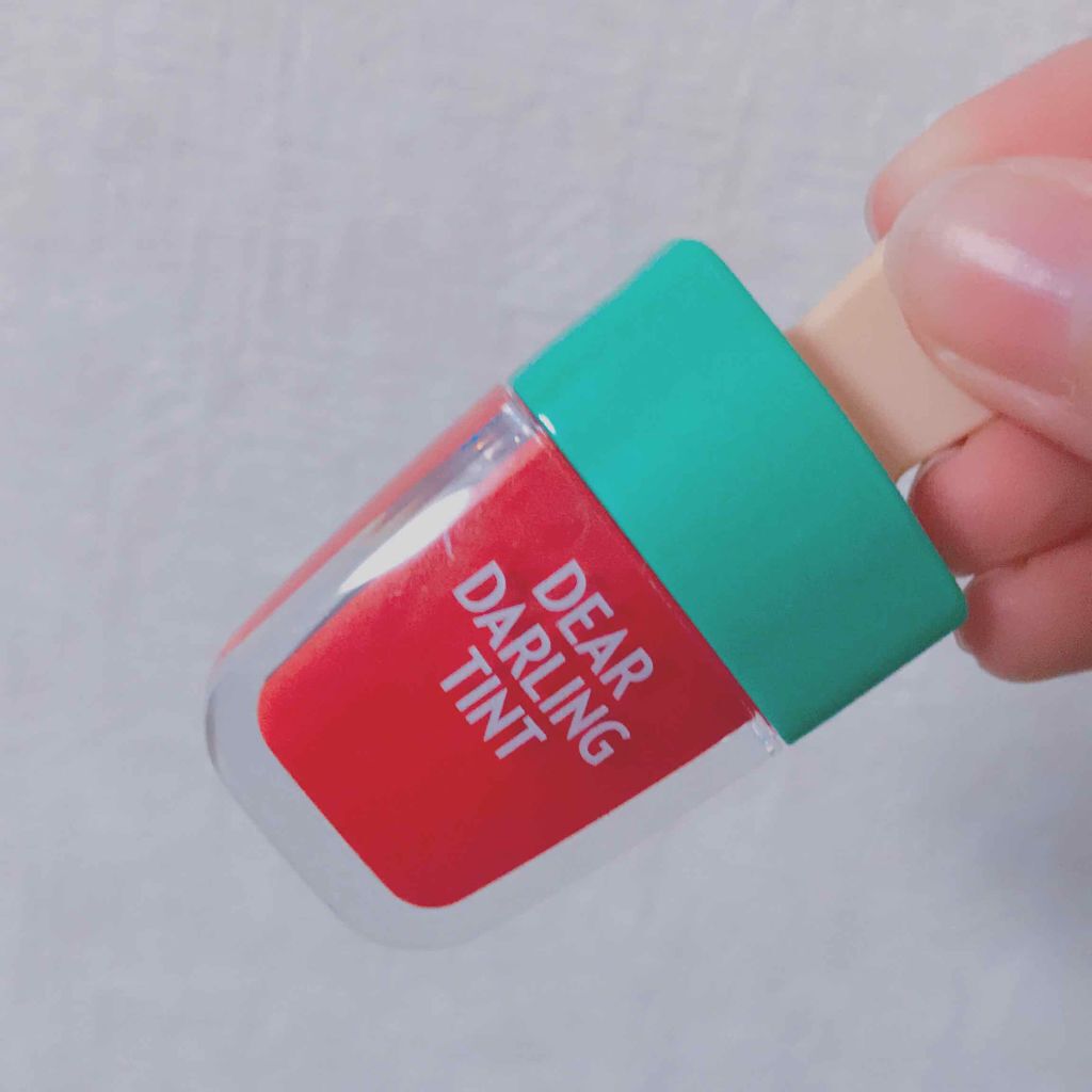 ディアダーリン ウォータージェルティント （アイスティント）/ETUDE/口紅を使ったクチコミ（1枚目）