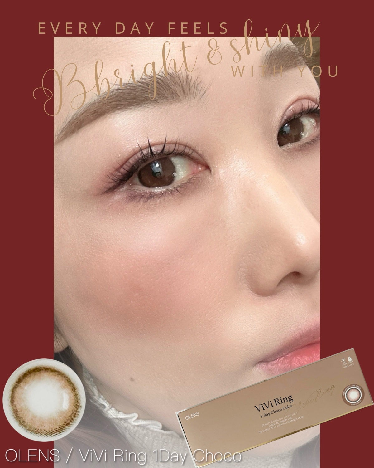 ViVi Ring 1day/OLENS/ワンデー(1DAY)カラコンを使ったクチコミ(5枚目)