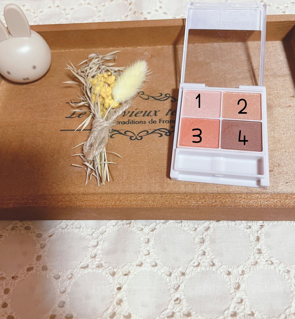 シルキースフレアイズ/キャンメイク/アイシャドウパレットを使ったクチコミ（2枚目）