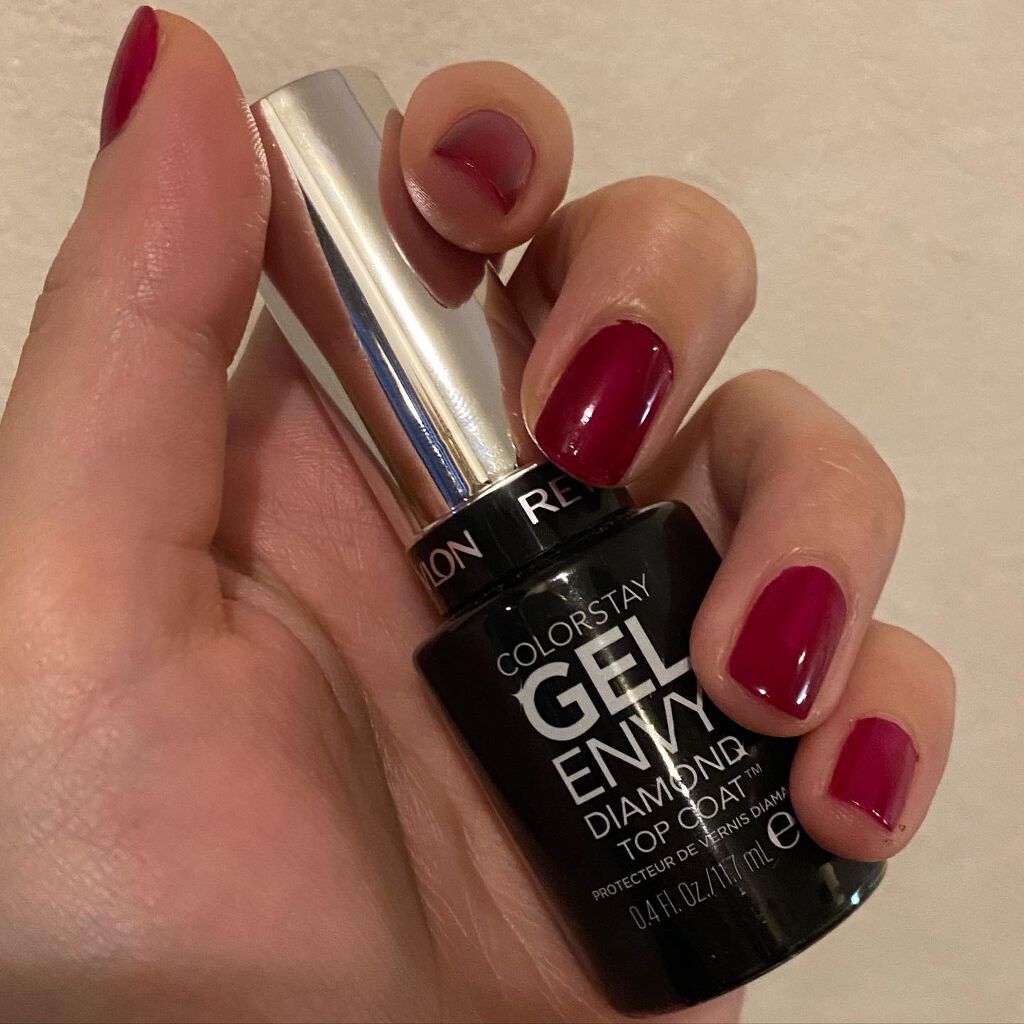 カラーステイ ジェル エンビー ダイヤモンド トップ コート S/REVLON/ネイルトップコートを使ったクチコミ（2枚目）