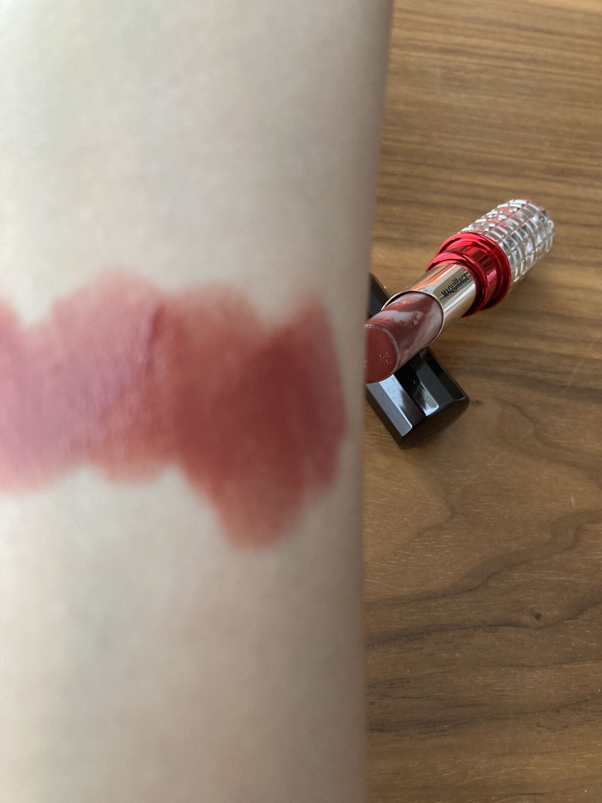 ドラマティックルージュEX スパークリングフルーツカラー BR6341 ダークチェリーソーダ/マキアージュ/口紅を使ったクチコミ（2枚目）