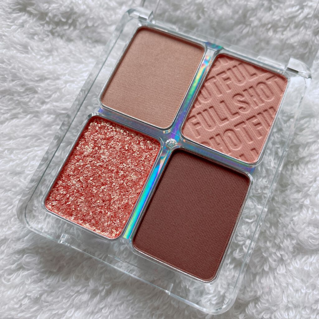 フルショット ルーティーン アイパレット PK01 Charmmy Flamingo/A’pieu/アイシャドウパレットを使ったクチコミ（2枚目）