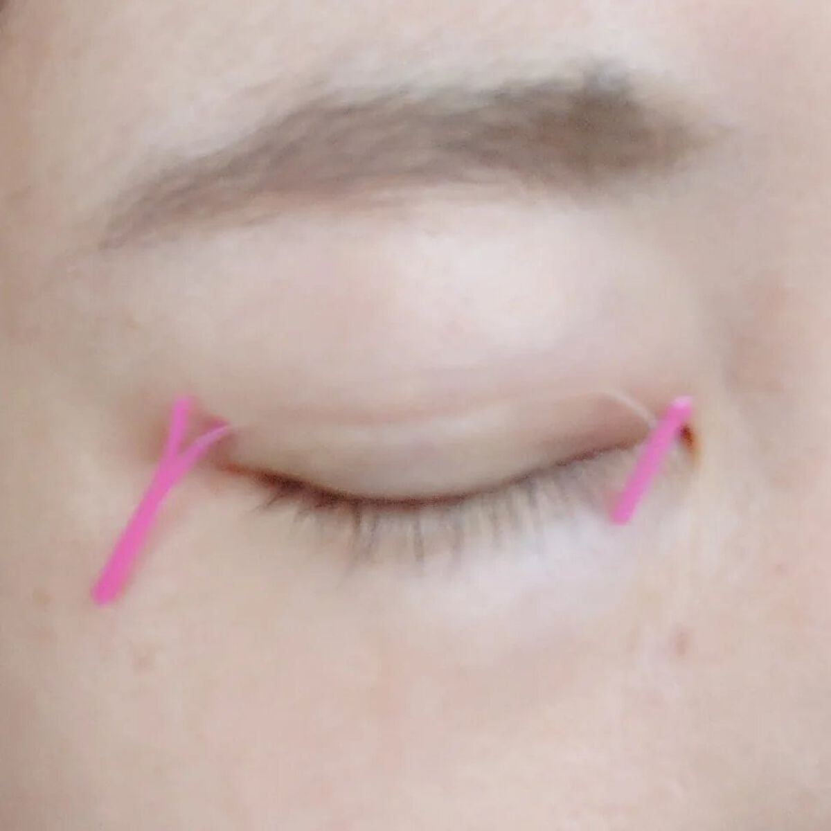 フリーファイバー120<下地&カッター付き>スタンダードタイプ 120本入/メザイク/二重まぶた用アイテムを使ったクチコミ(8枚目)