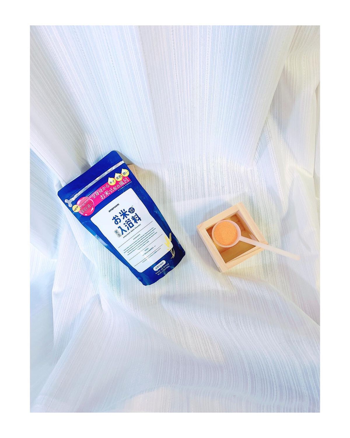 お米バスパウダー/amproom/保湿系入浴剤を使ったクチコミ(3枚目)