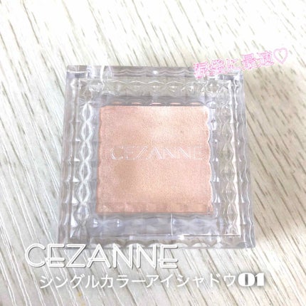 シングルカラーアイシャドウ/CEZANNE/単色アイシャドウを使ったクチコミ(1枚目)