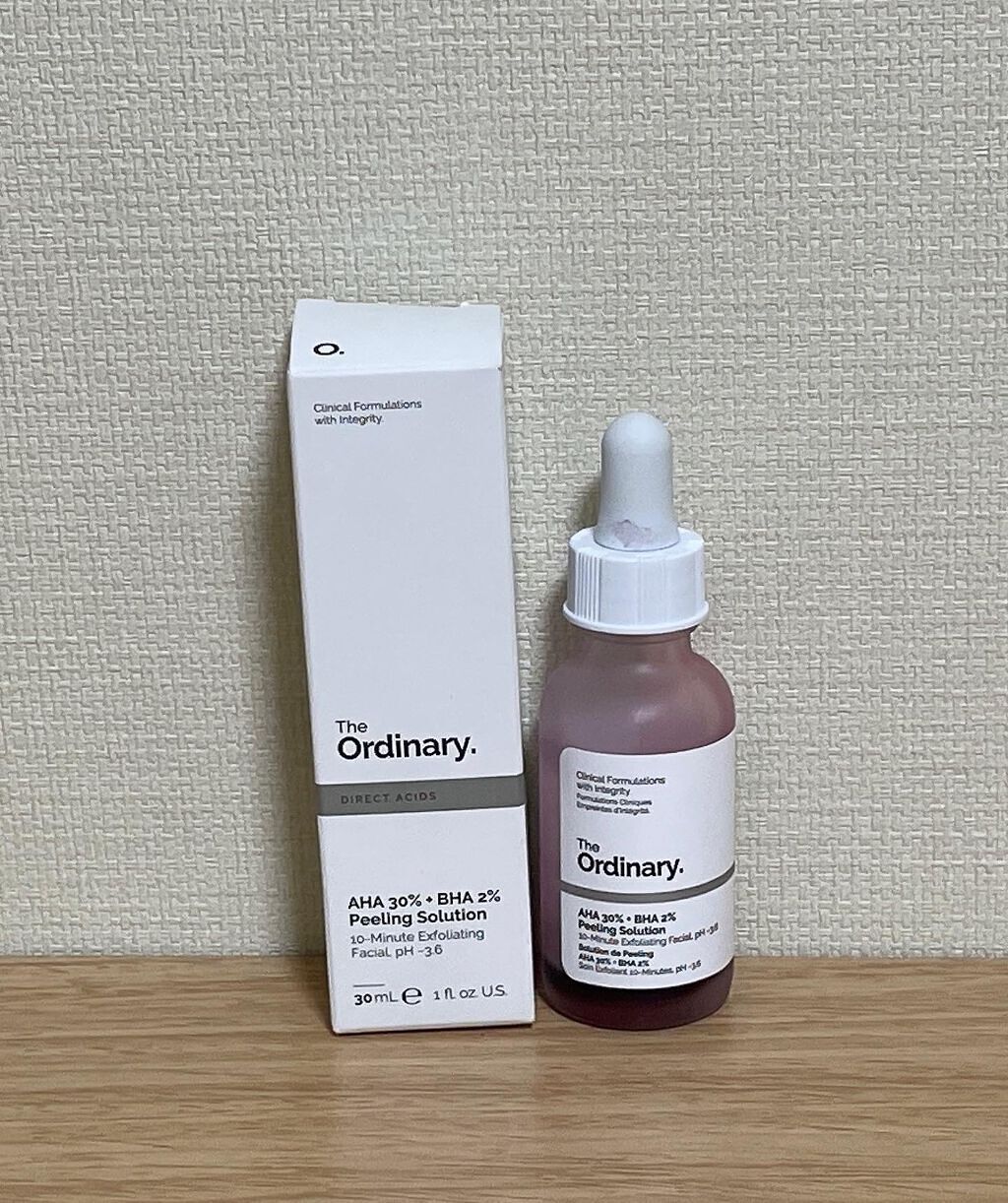AHA 30% + BHA 2% Peeling Solution/The Ordinary/ピーリングを使ったクチコミ(1枚目)