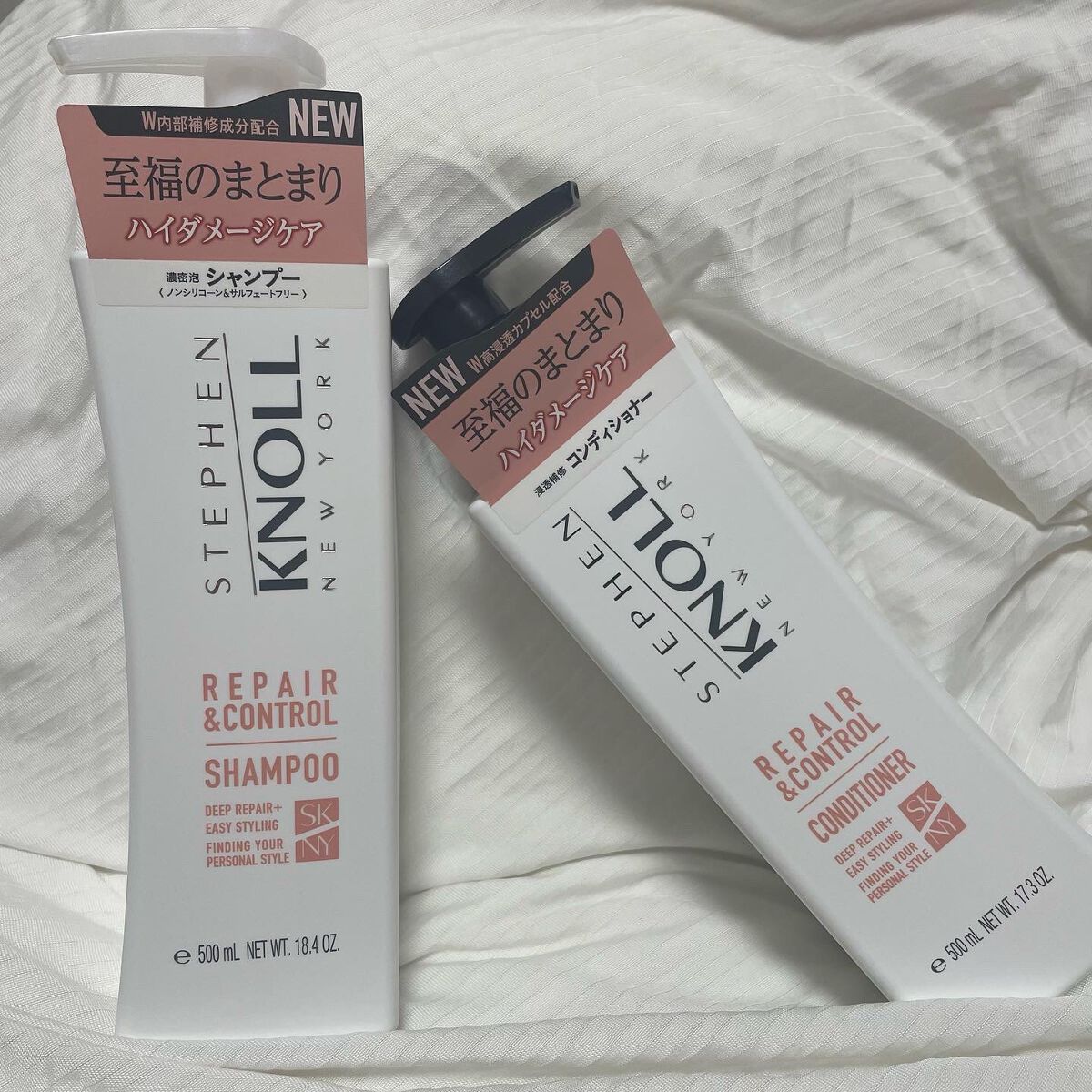 リペアコントロール シャンプー W/コンディショナー W コンディショナー本体 500ml/スティーブンノル ニューヨーク/市販シャンプーを使ったクチコミ（1枚目）