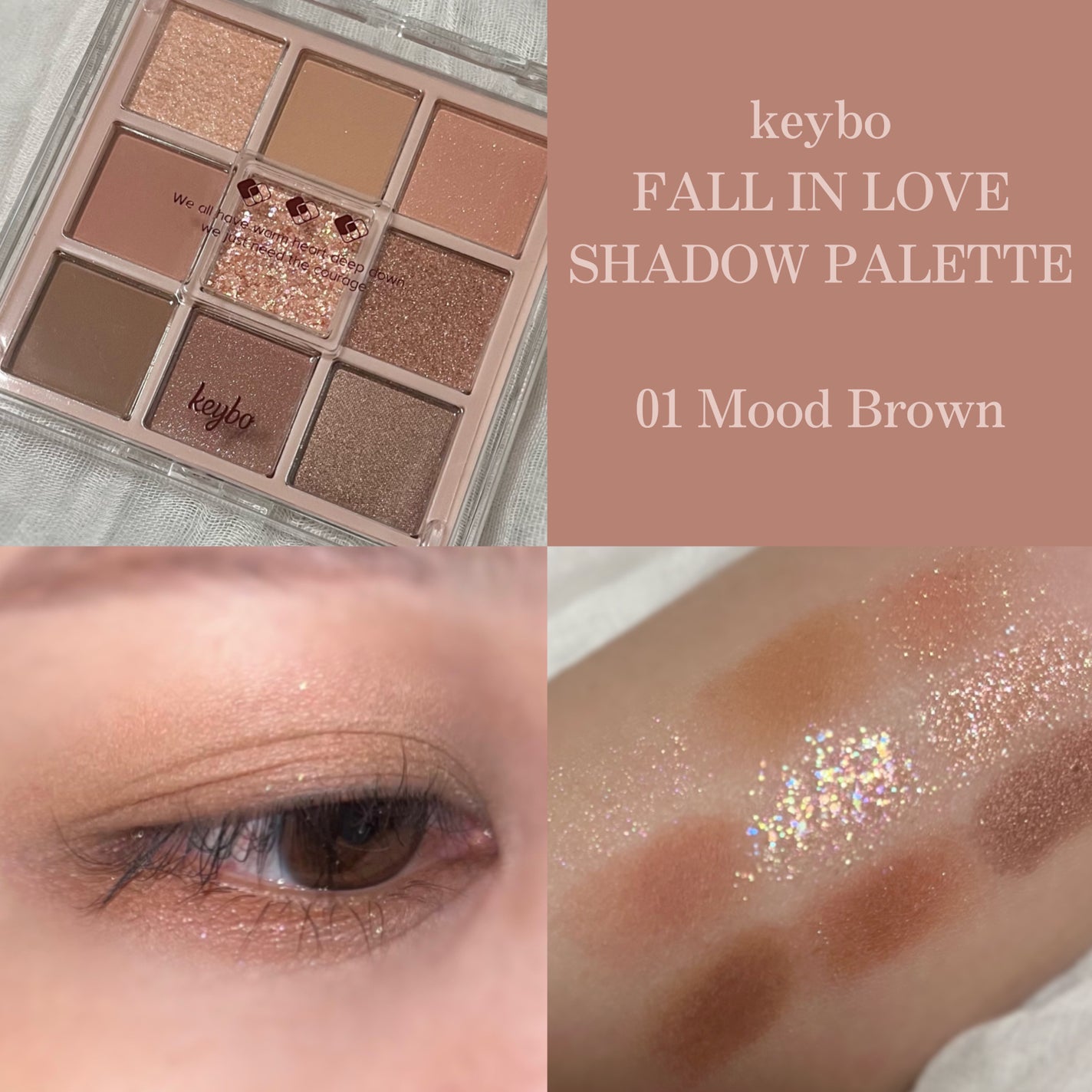 KEYBO FALL IN LOVE SHADOW PALETTE/keybo/アイシャドウパレットを使ったクチコミ(1枚目)