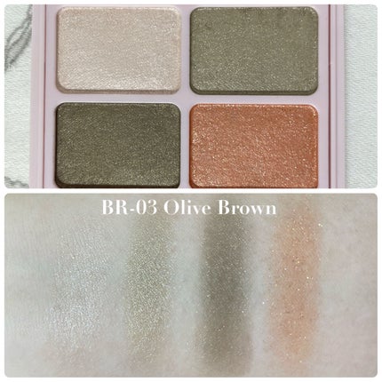 デイジードール アイカラー パレット BR-03 オリーブブラウン/DAISY DOLL by MARY QUANT/アイシャドウパレットを使ったクチコミ(3枚目)