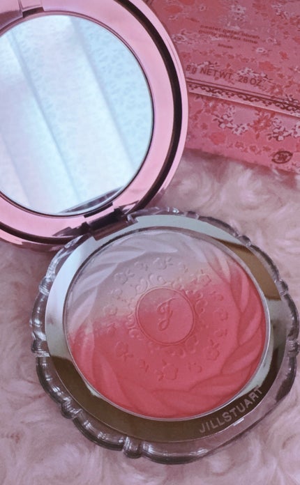 ジルスチュアート パステルペタル ブラッシュ 102 berry parfait<ギルティパフェタイム>(限定色)/JILL STUART/パウダーチークを使ったクチコミ(2枚目)