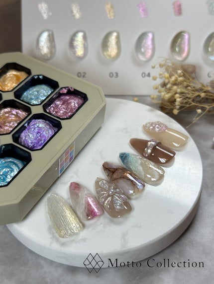 #マグネットネイル,#シェルデザインネイル,#ぷっくりフラワーネイル,#バカラネイル,#波ネイル,#天然石ネイル,#リングネイルのネイルデザイン