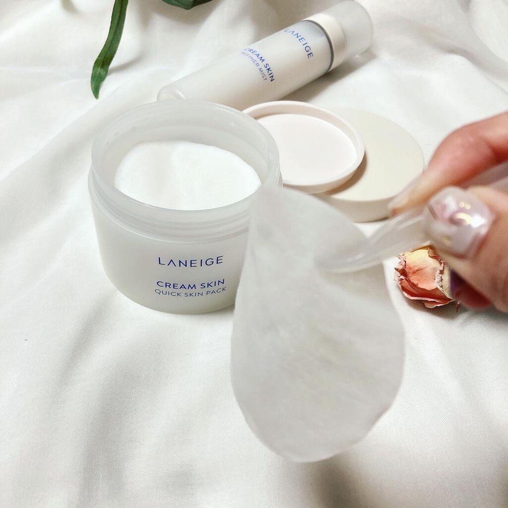 クリームスキン クイックスキンパック/LANEIGE/シートマスク・パックを使ったクチコミ(4枚目)