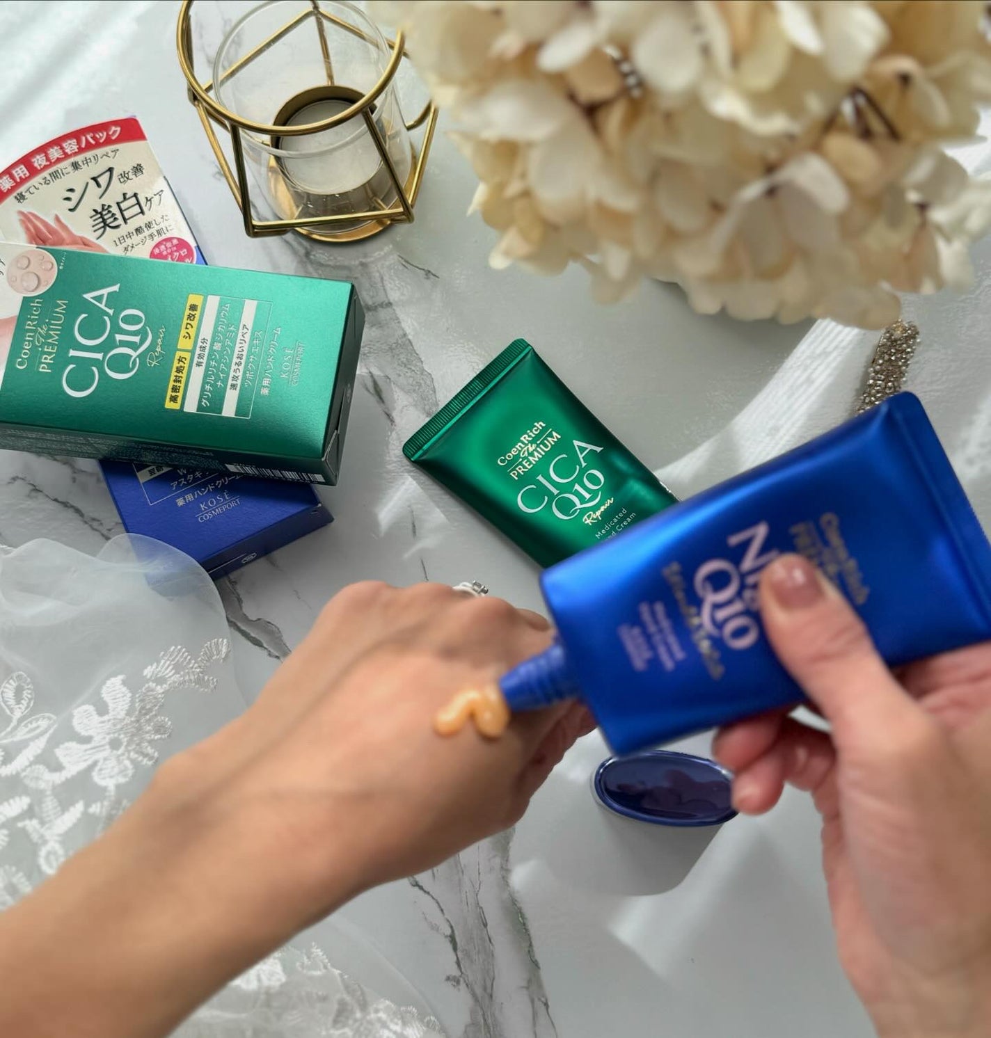 コエンリッチ ザ プレミアム 薬用リンクルナイト ハンドクリーム 【医薬部外品】/コエンリッチQ10/ハンドクリームを使ったクチコミ(2枚目)