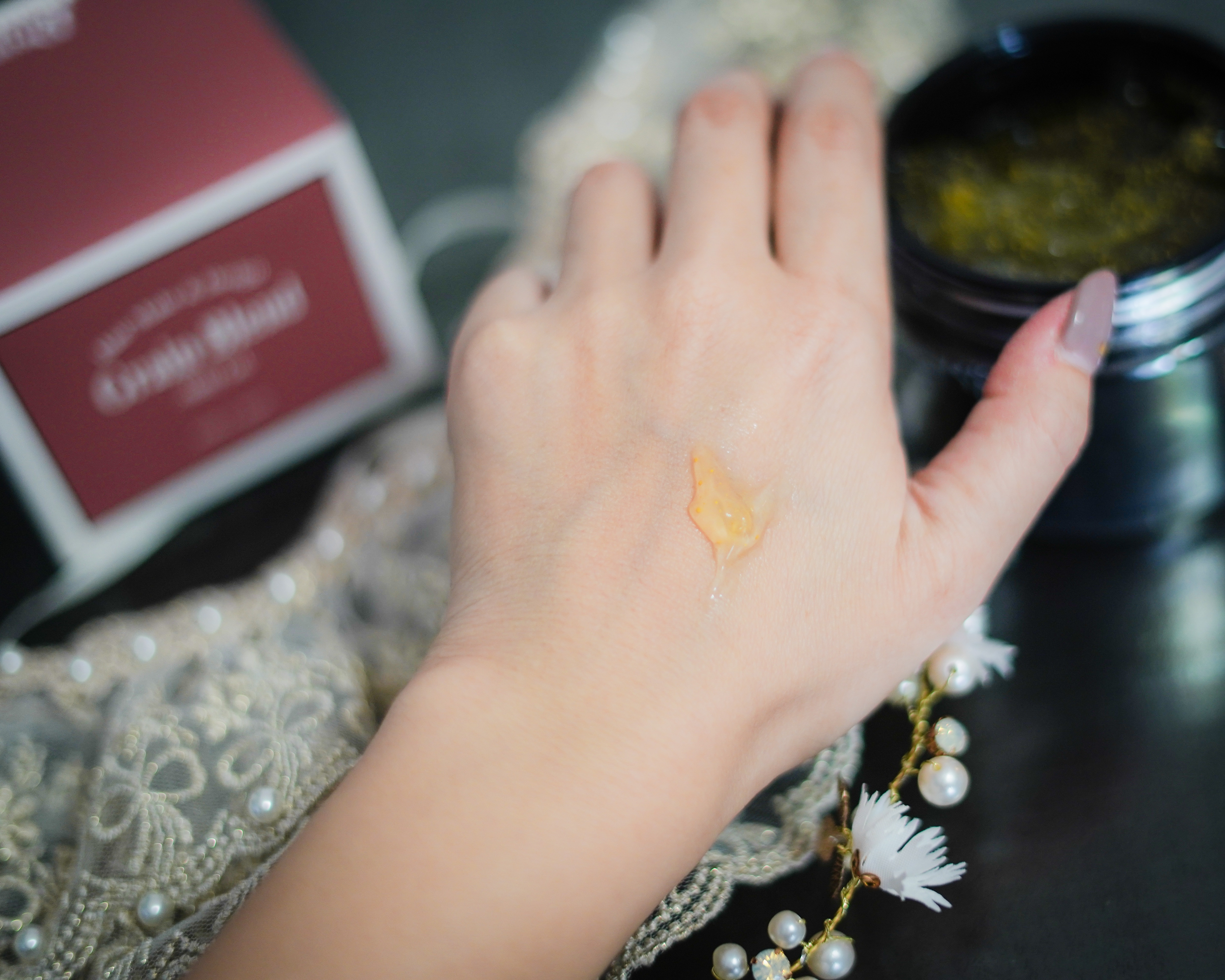  grain blend melty gel /DRIP BERRY VVS/ヘアジェルを使ったクチコミ（2枚目）