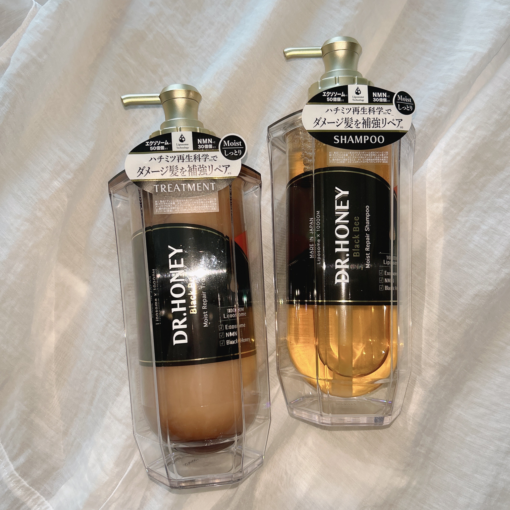 DRハニー ブラックビー モイスト リペア シャンプー/ヘアトリートメント/DR.HONEY/市販シャンプーを使ったクチコミ（1枚目）