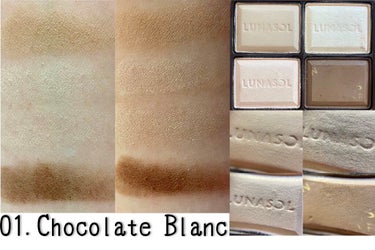セレクション・ドゥ・ショコラアイズ 03 Chocolat Raisin/LUNASOL/パウダーアイシャドウを使ったクチコミ（2枚目）