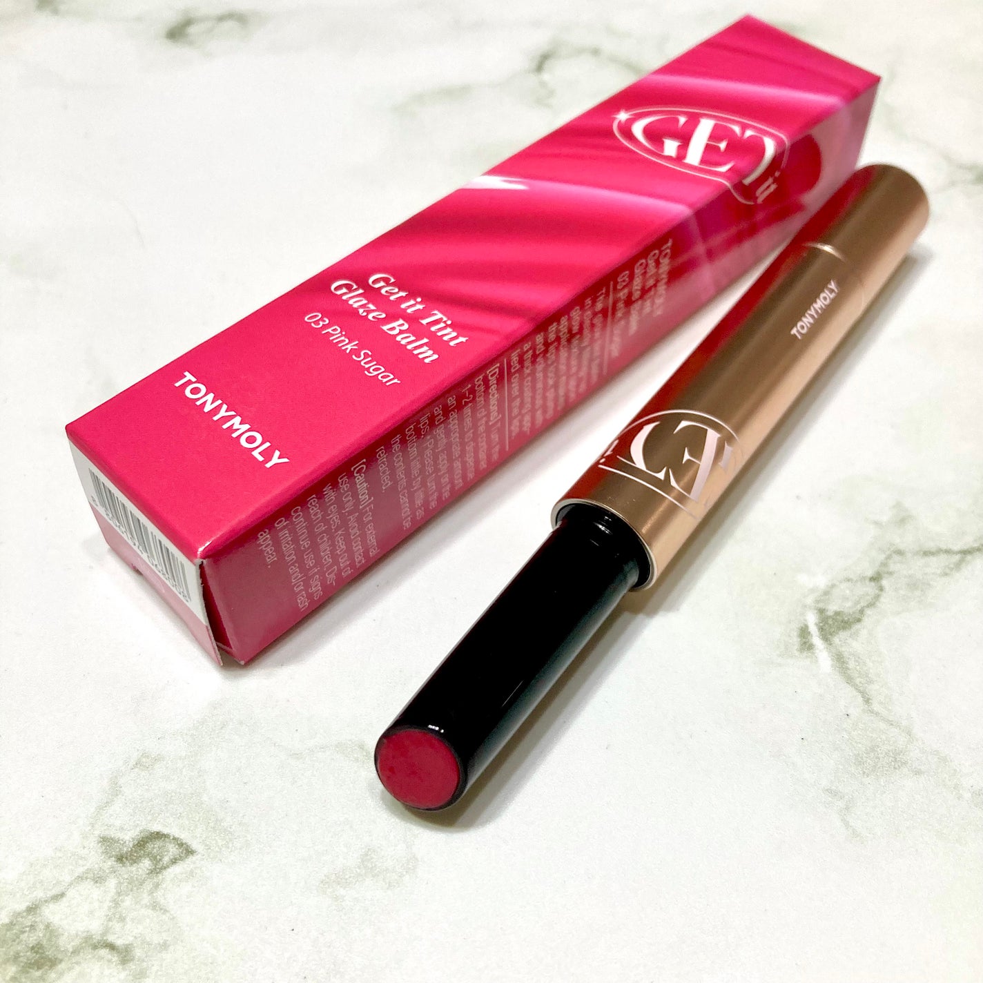 ゲットイットティントグレーズバーム/TONYMOLY/リップティントを使ったクチコミ(4枚目)