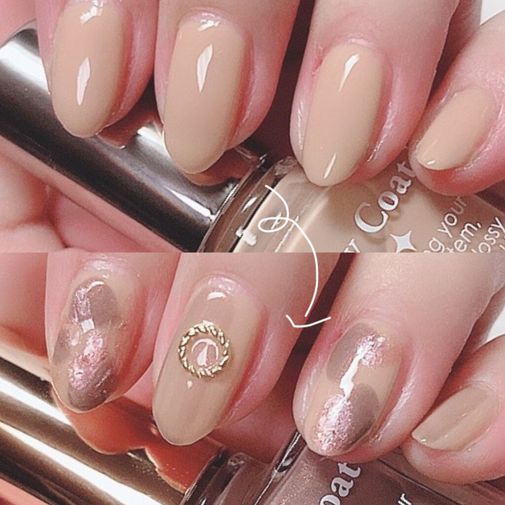 グロッシーコート/スキューズミー/オールインワンネイルを使ったクチコミ（2枚目）