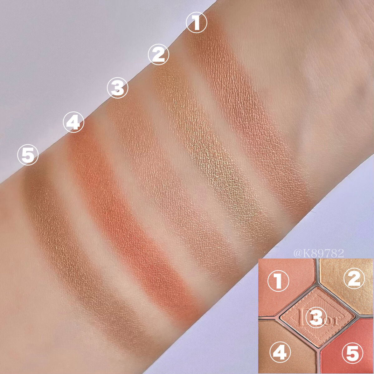 【旧】サンク クルール クチュール/Dior/アイシャドウパレットを使ったクチコミ（2枚目）