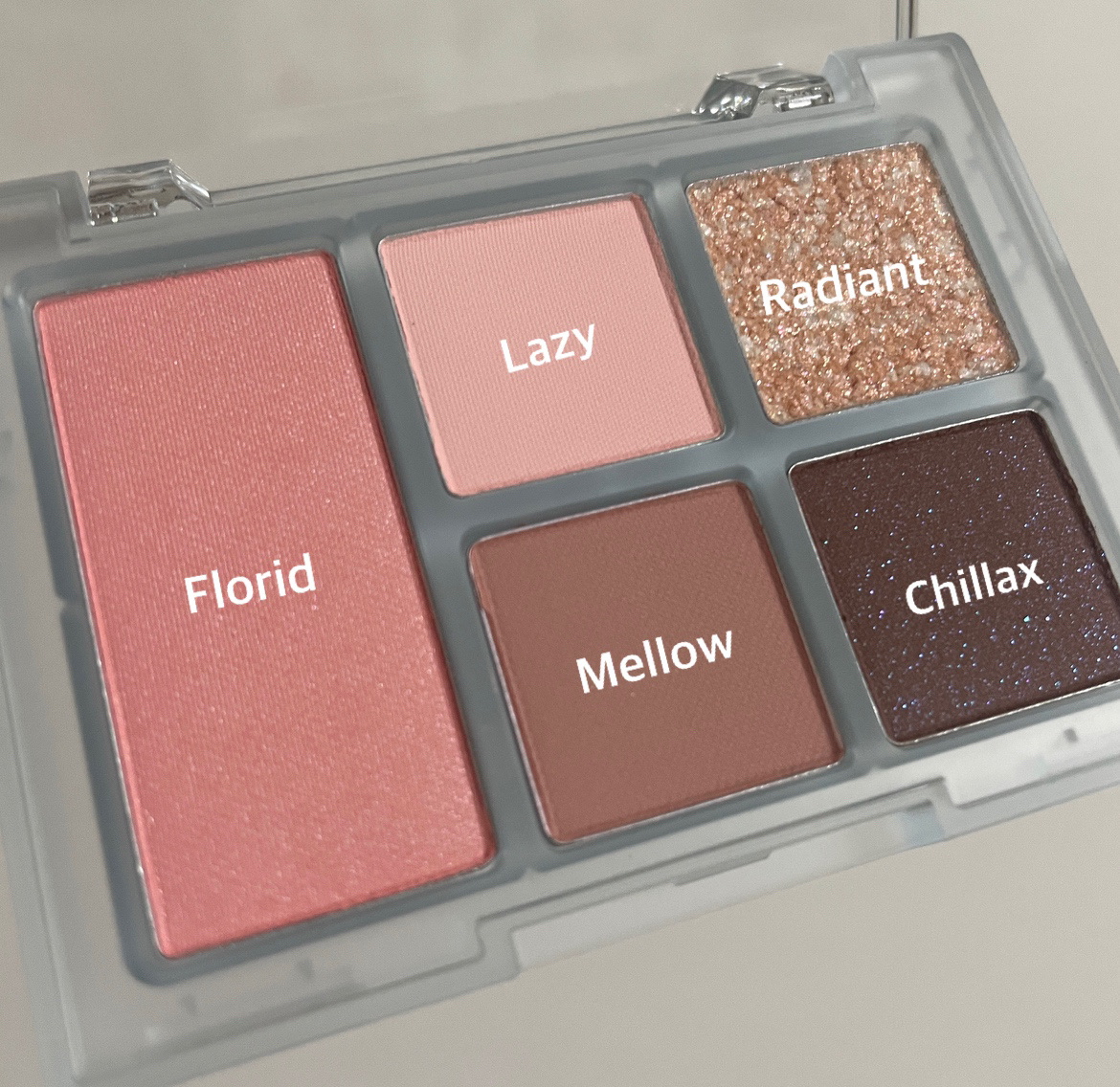 オールラウンドアイパレット 05 ローズファズ/hince/マルチパレットを使ったクチコミ（2枚目）