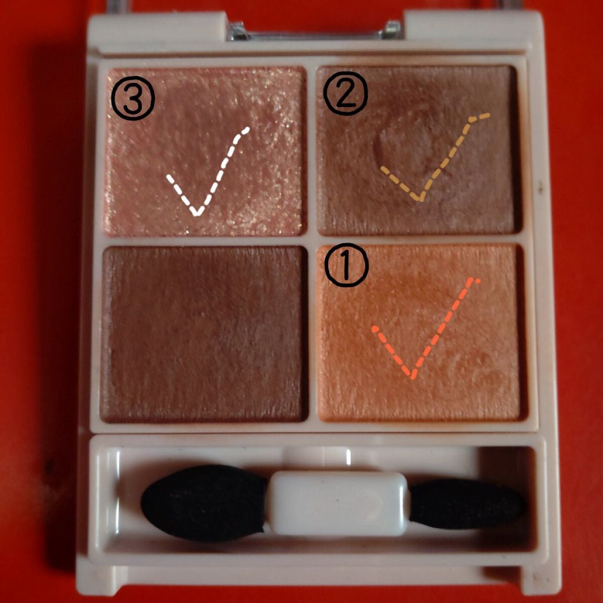 シルキースフレアイズ(マットタイプ)/キャンメイク/アイシャドウパレットを使ったクチコミ(2枚目)