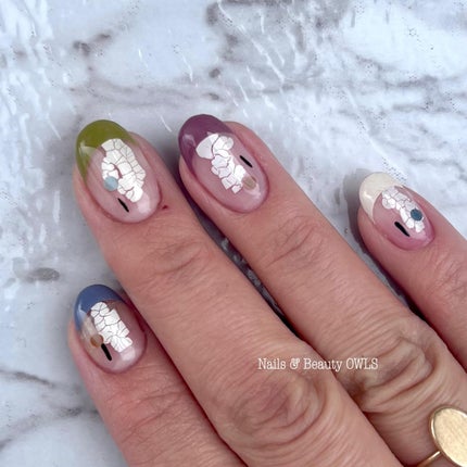 ぴよこれいと あうるす on LIPS 「頂き物のクラックで。可愛いフレンチが出来た!!!と、思う。右手..」(4枚目)