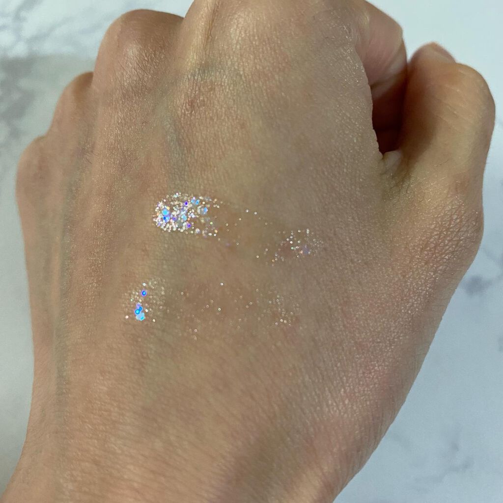 シャンパンアイグリッター/Peach C/グリッターを使ったクチコミ（3枚目）