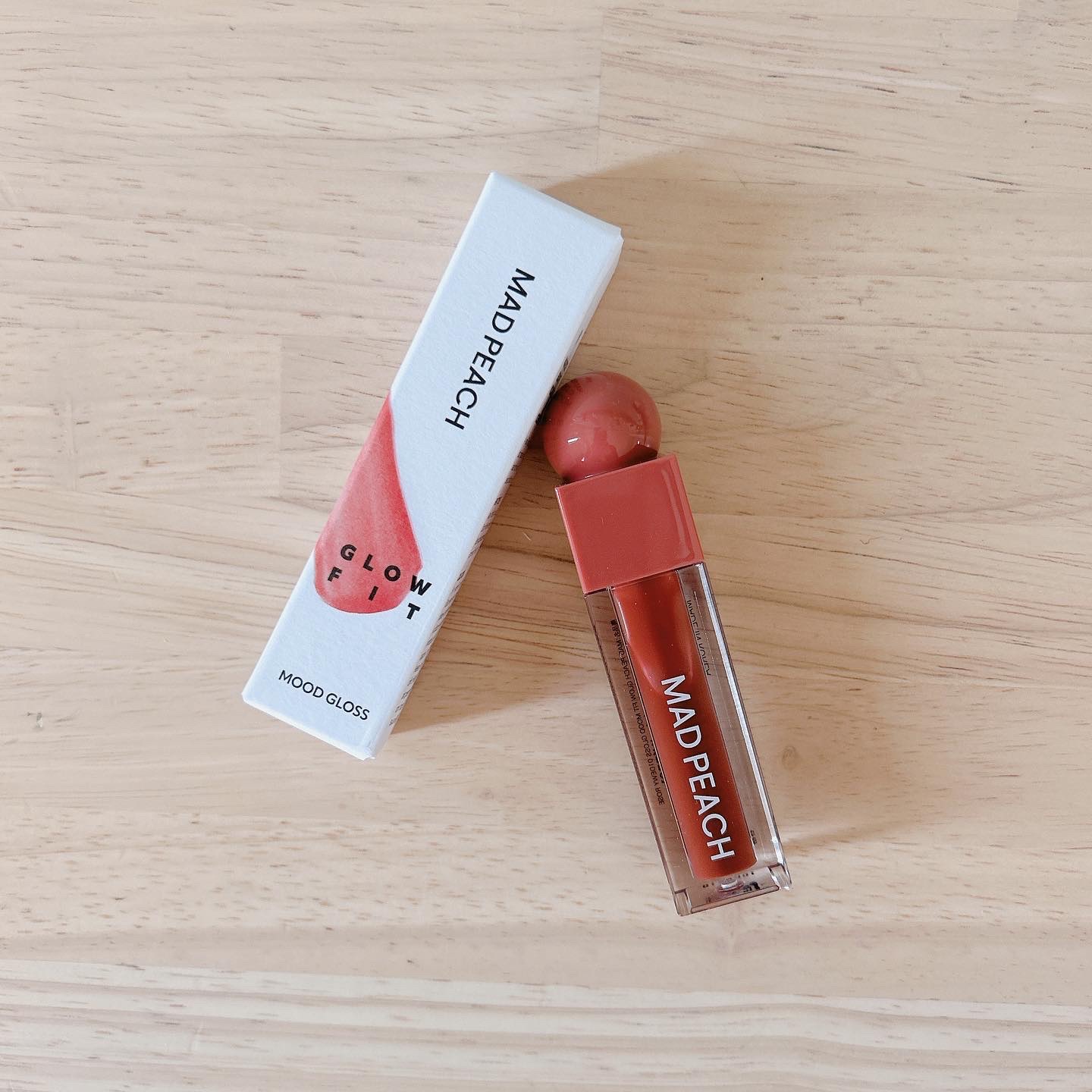 マッドピーチグロウフィットムードグロス 01 DEWY ROSE/MAD PEACH/リップグロスを使ったクチコミ（1枚目）