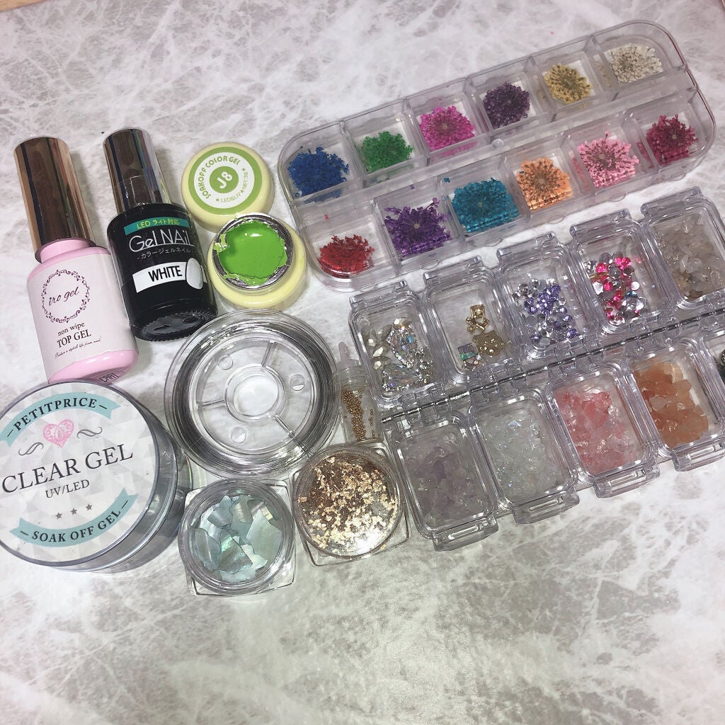 ジェルネイル(ライト対応)/セリア/ジェルネイルを使ったクチコミ(2枚目)