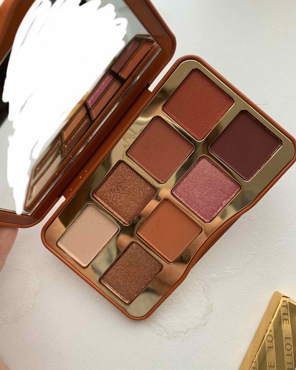 ソルテッド キャラメル ミニ アイシャドウ パレット/Too Faced/アイシャドウパレットを使ったクチコミ（2枚目）