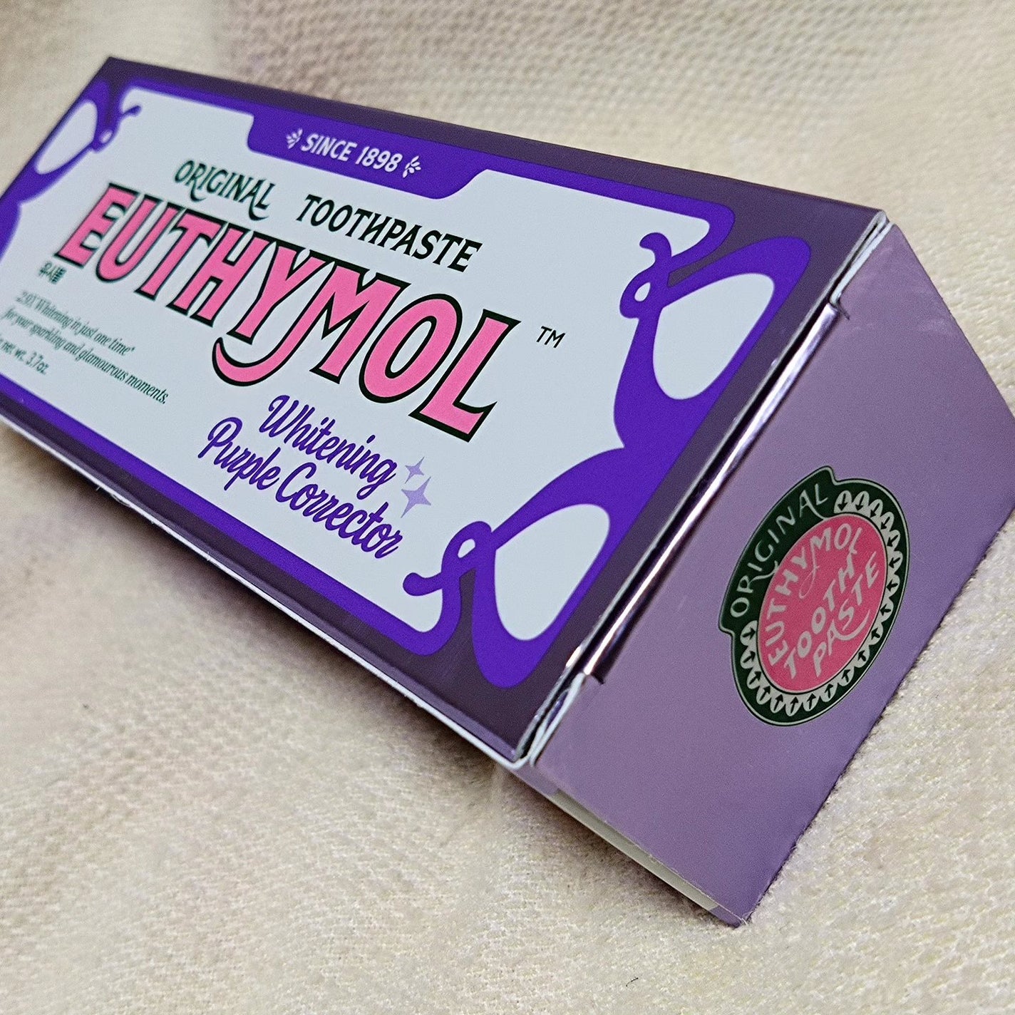 ホワイトパープル歯みがき ピーチフローラルミントの香り/EUTHYMOL/歯磨き粉を使ったクチコミ(2枚目)