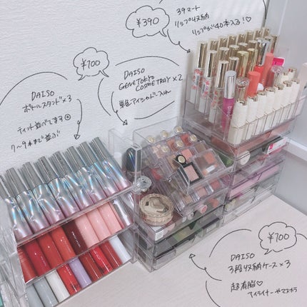3段式クリアーケース/DAISO/その他化粧小物を使ったクチコミ(3枚目)